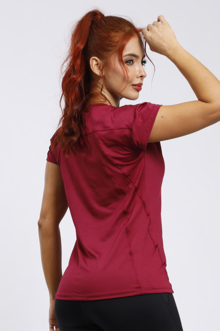 Blusa Fit - Vinotinto BL047