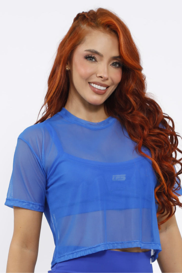 BLUSA MALLA CORTA DEPORTIVA MUJER - BL-028