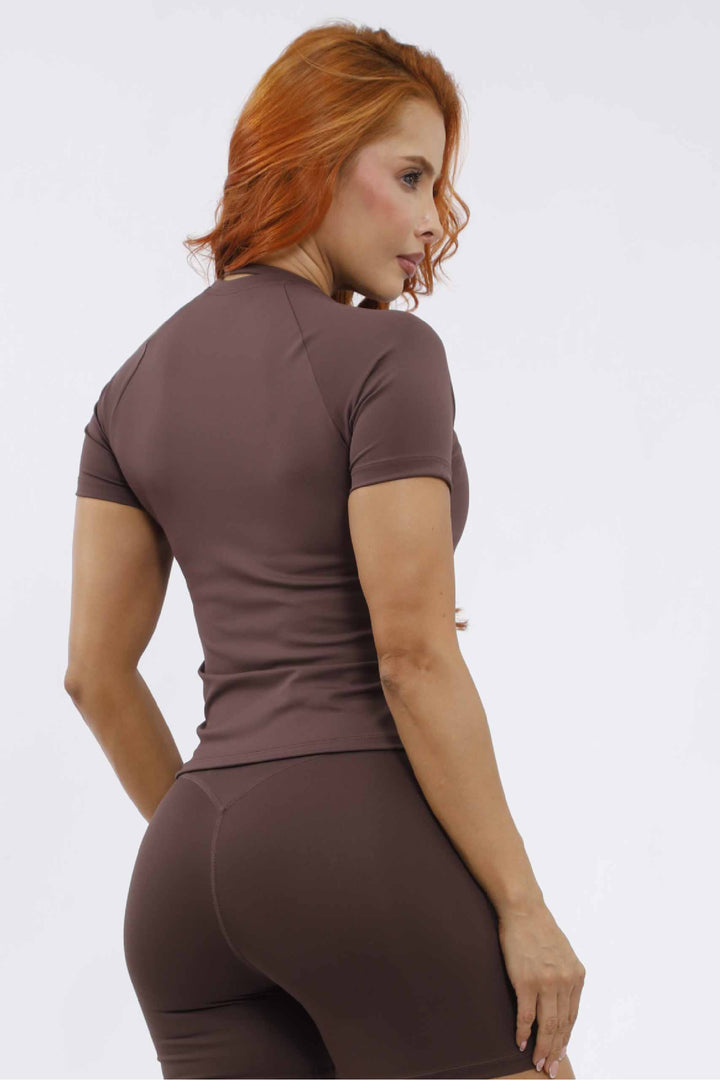 Blusa deportiva mujer café BL-055 – UF Sport (foto 4 de 5)