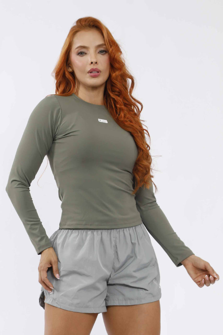 Camibuso deportivo mujer verde CB-087 – UF Sport (foto 1 de 4)
