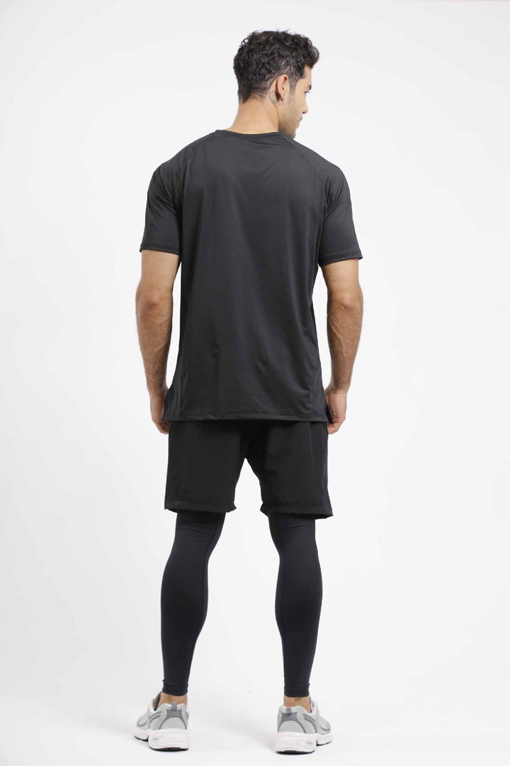 CAMISA DEPORTIVA HOMBRE NEGRO UFSPORT- CHM-001