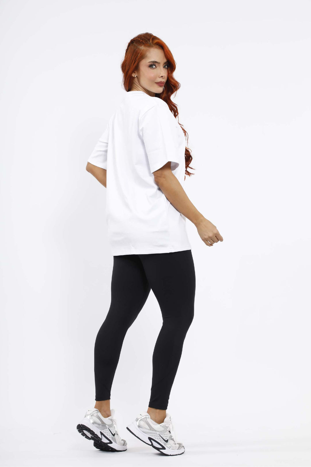 CAMISA OVERSIZE DEPORTIVA MUJER BLANCA
