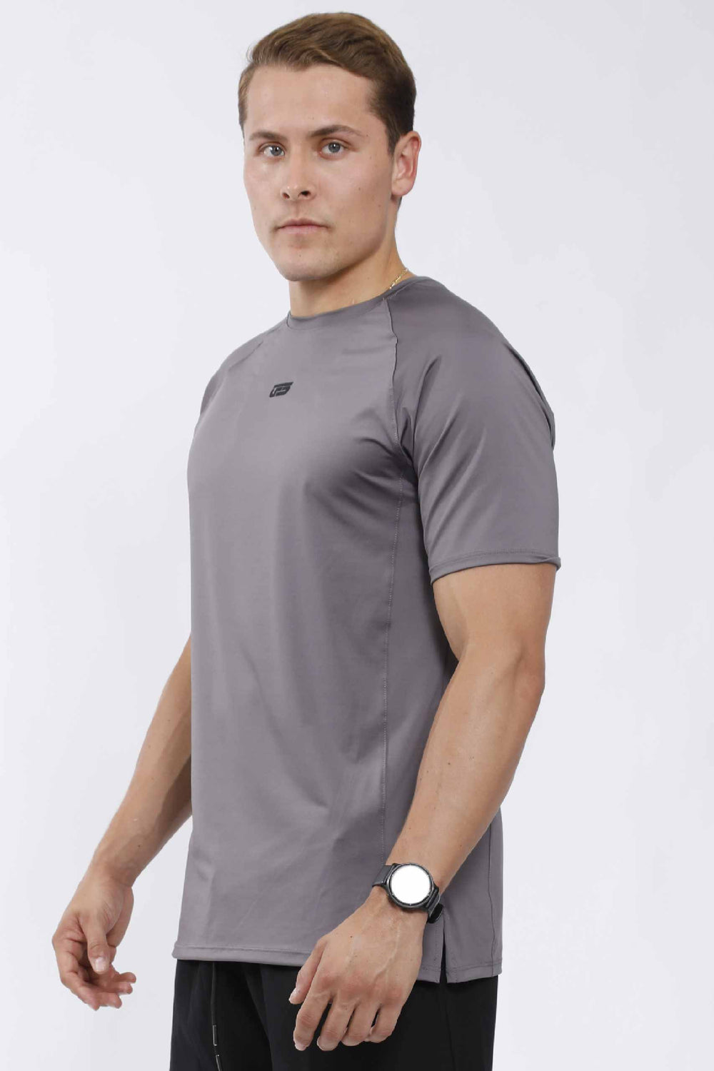 CAMISA DEPORTIVA HOMBRE GRIS OSCURO - CHM-001 GRIS OSCURO