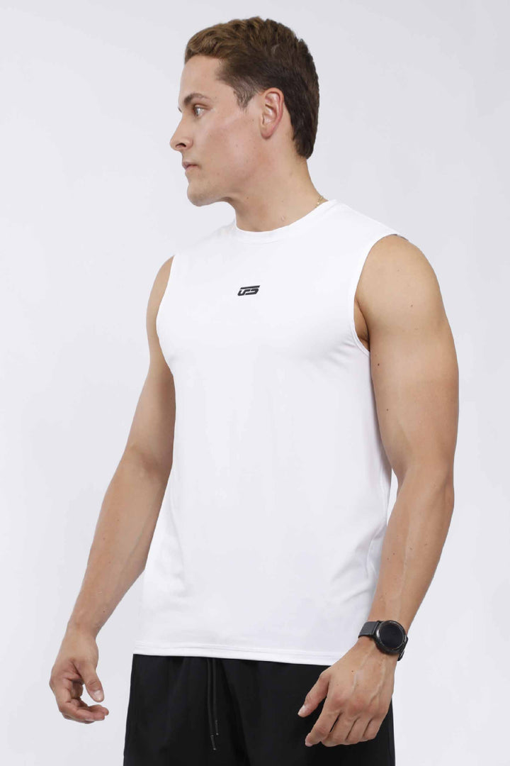 CAMISILLA DEPORTIVA HOMBRE BLANCO - CHM-002 BLANCA