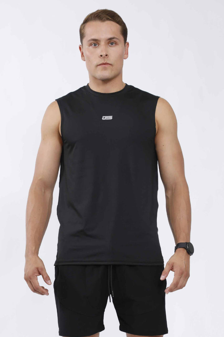CAMISILLA DEPORTIVA HOMBRE NEGRA - CHM-002 NEGRA