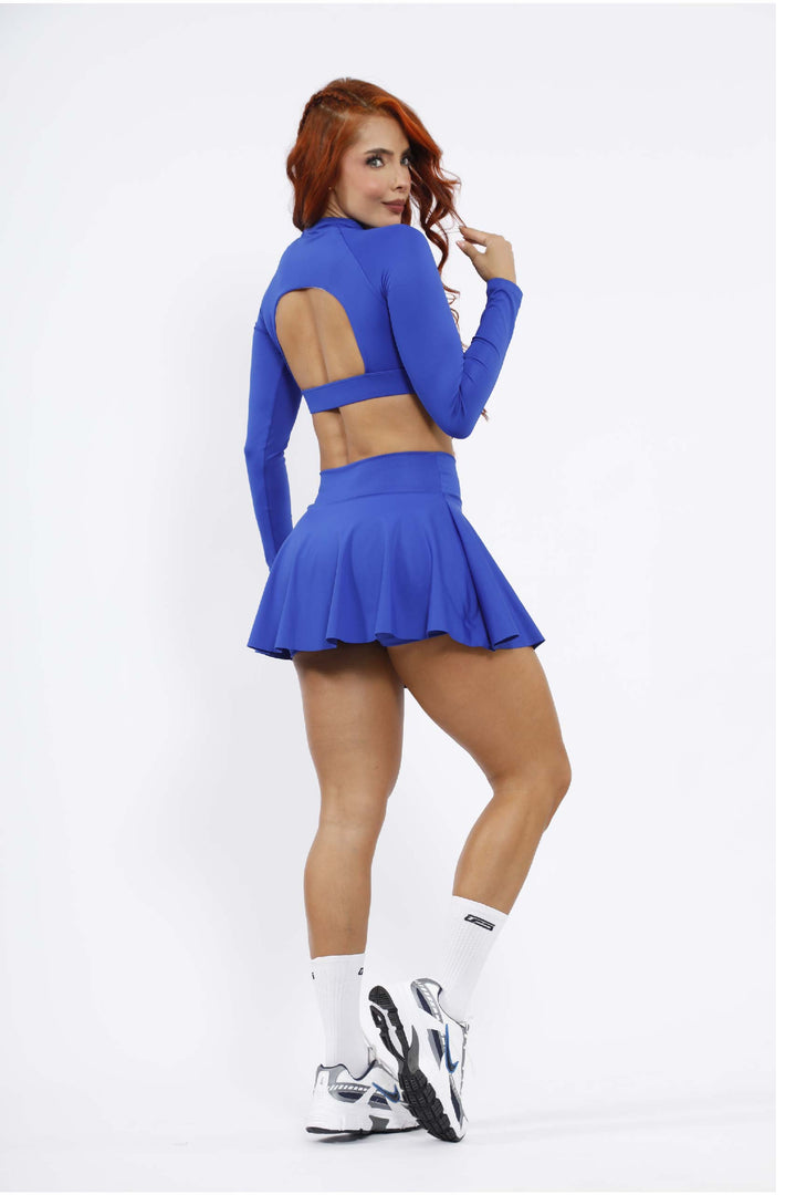 CONJUNTO DEPORTIVO MUJER FALDA AZUL CAMIBUSO AZUL FD-013 A - CB- 092 A