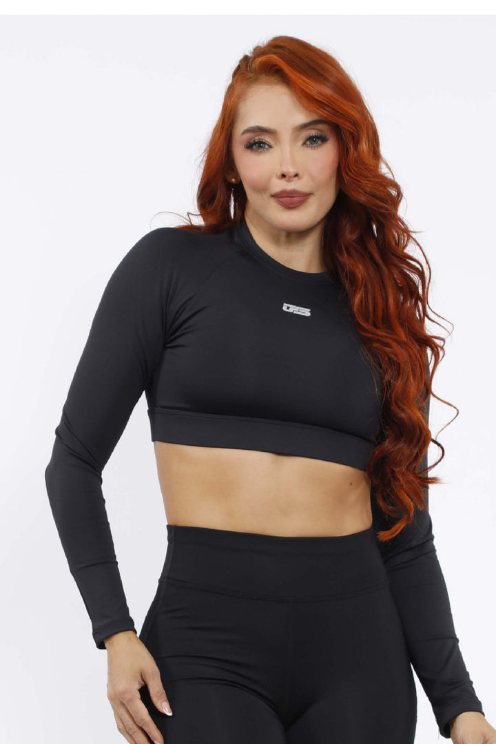 CONJUNTO DEPORTIVO MUJER NEGRO SHORT NEGRO TOP NEGRO SD-125 NEGR0 - CB-092 NEGRO