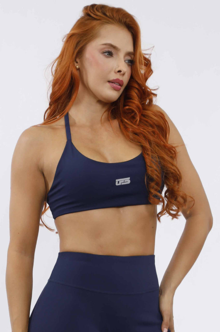 Conjunto Deportivo MujerA azul Navy LD-904+TC-229 Azul Navy