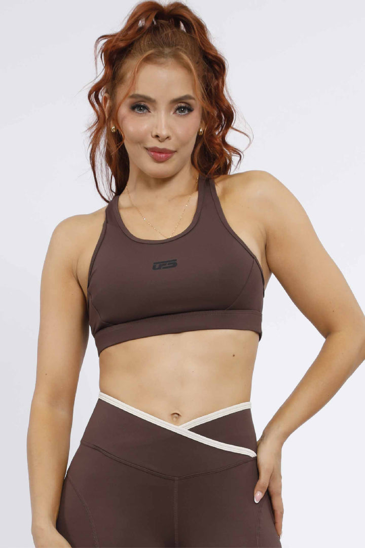 CONJUNTO DEPORTIVO MUJER CAFE - LD- 891 TC- 228