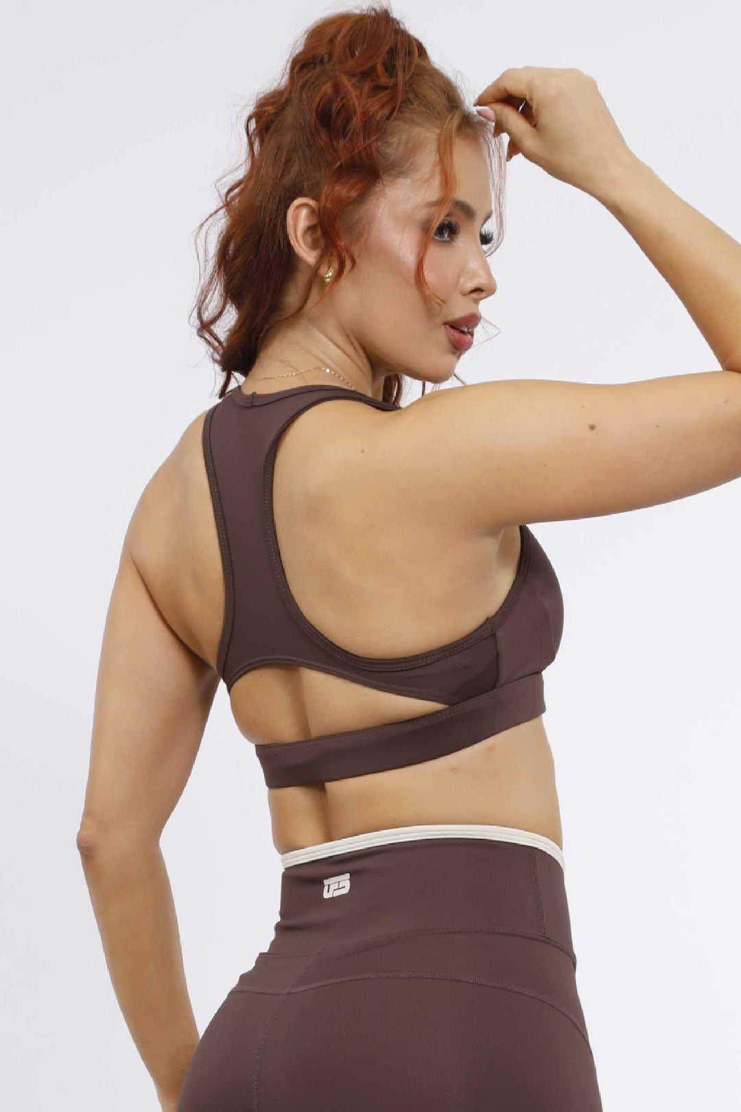 CONJUNTO DEPORTIVO MUJER CAFE - LD- 891 TC- 228