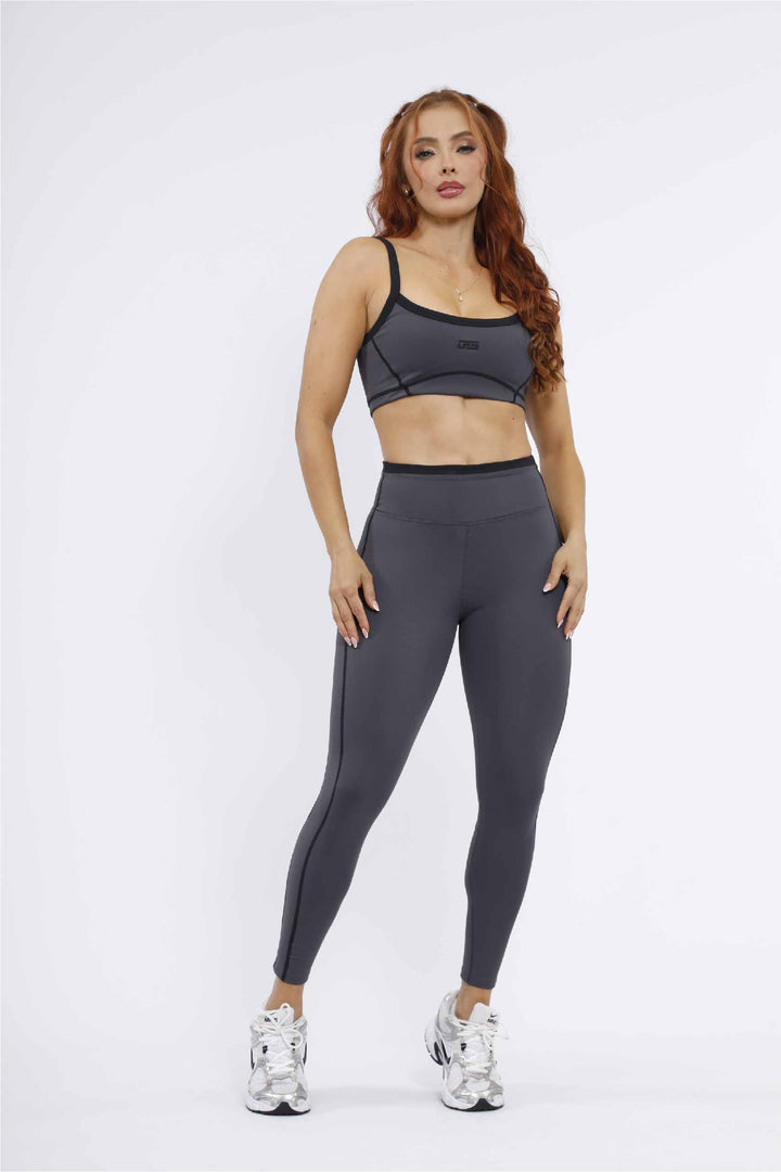 CONJUNTO DEPORTIVO MUJER GRIS- LD-890 TC-225 GRIS