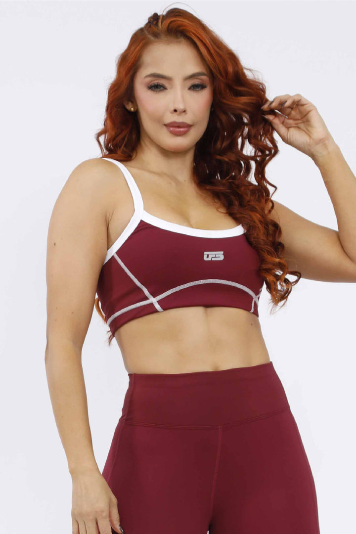CONJUNTO DEPORTIVO MUJER VINOTINTO LD-872  TC-225