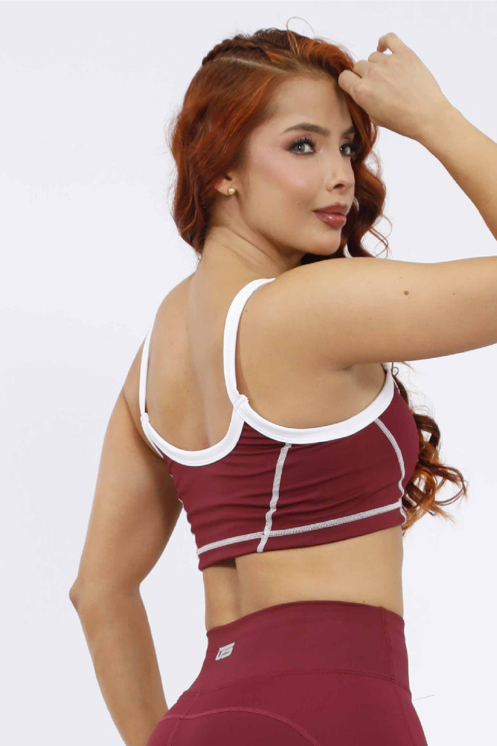 CONJUNTO DEPORTIVO MUJER VINOTINTO LD-872  TC-225