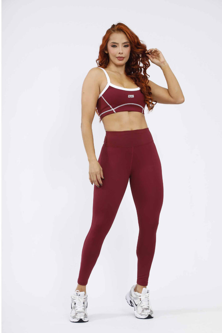 CONJUNTO DEPORTIVO MUJER VINOTINTO LD-872  TC-225