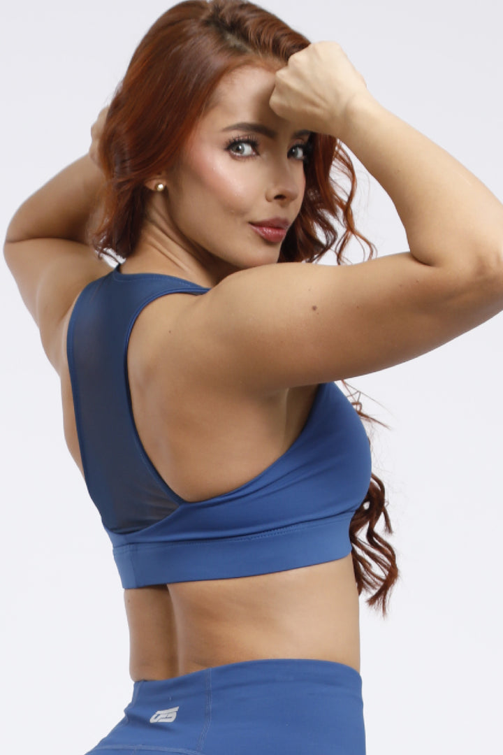 CONJUNTO LEGGINS Y TOP AZUL NAVI /TC-219-LD-844