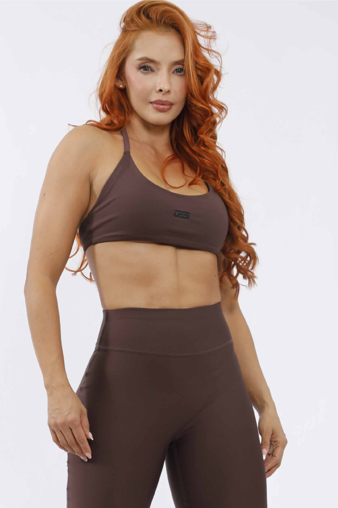 Conjunto deportivo mujer café LD-905 + TC-229 – UF Sport (foto 2 de 6)