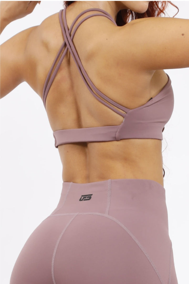 Leggins Deportivo - Malva LD835 + Top Deportivo - Malva TC208