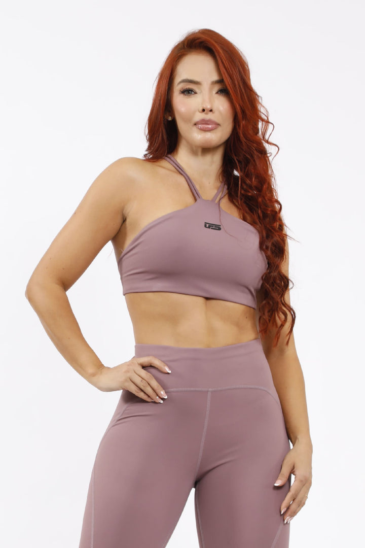Leggins Deportivo - Malva LD835 + Top Deportivo - Malva TC208