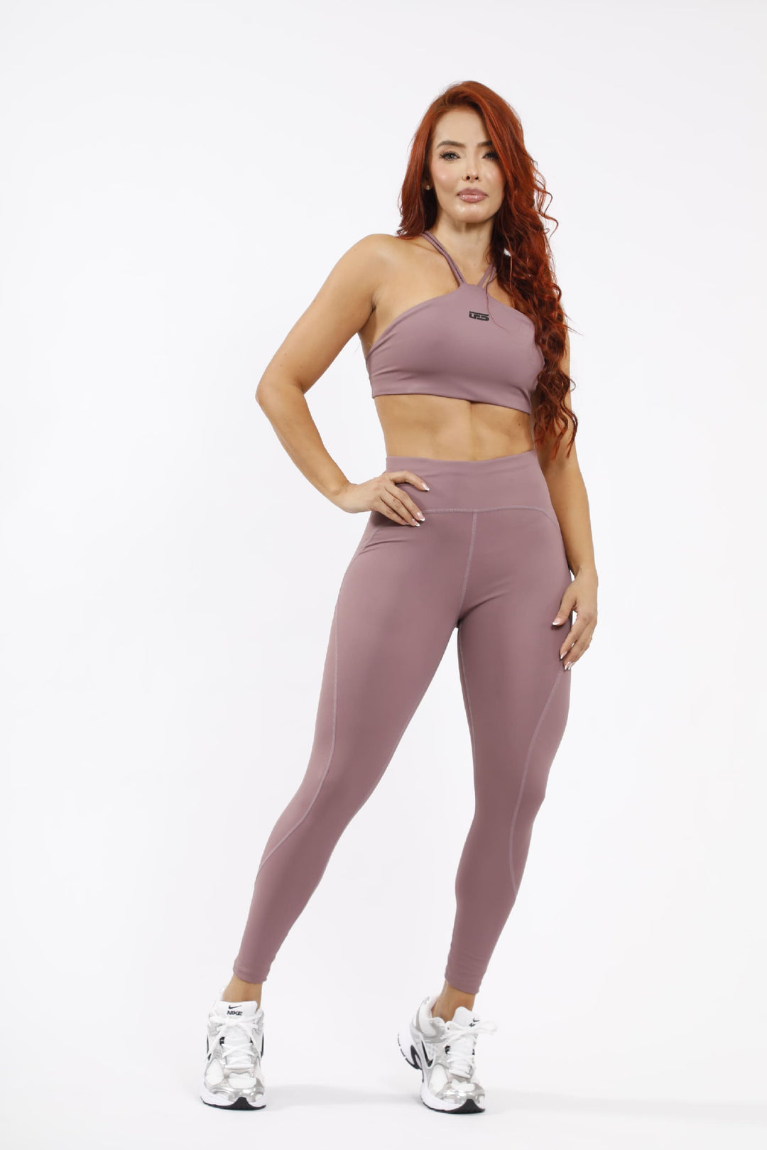 Leggins Deportivo - Malva LD835 + Top Deportivo - Malva TC208