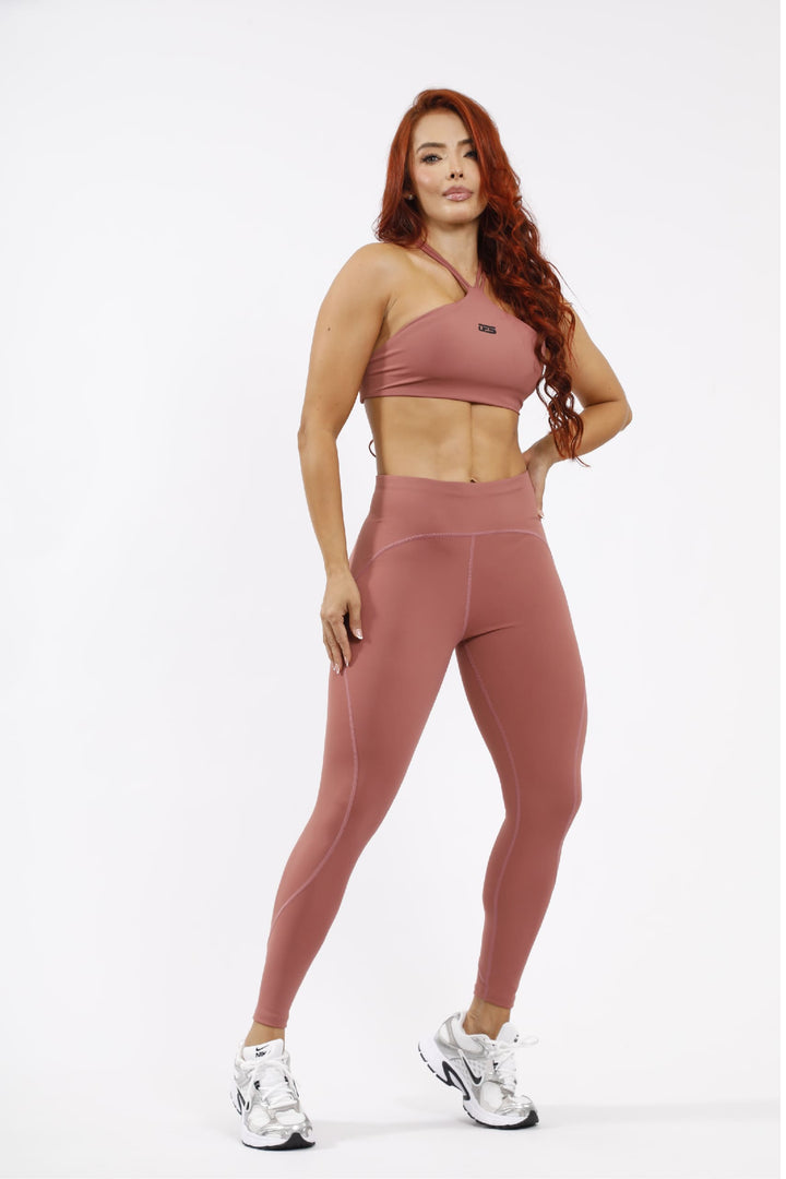 Leggins Deportivo - Salmón LD836 + Top Deportivo - Salmón TC209