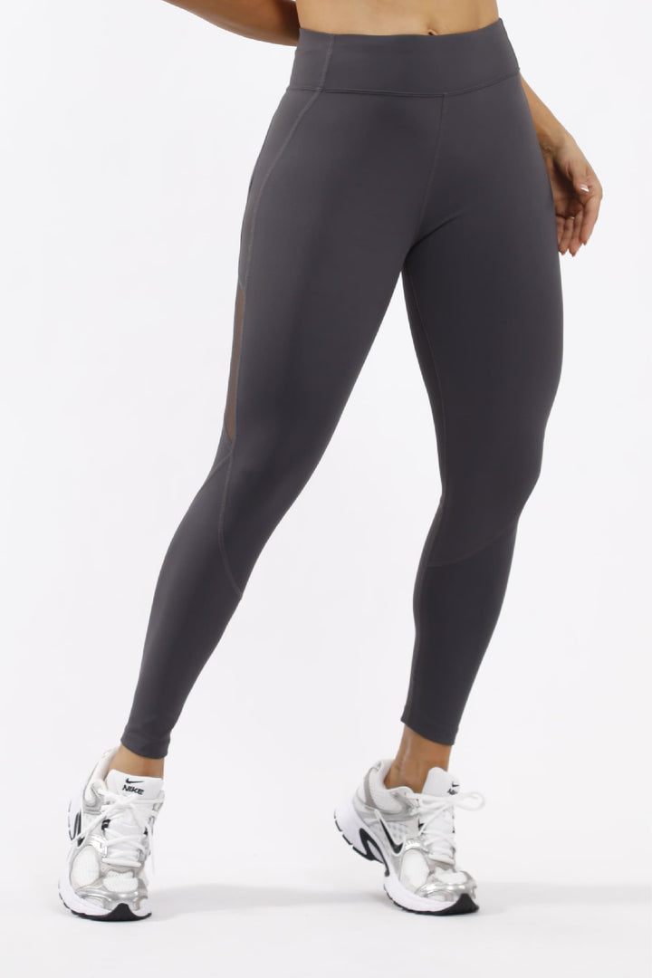 Leggins Deportivo - Gris LD838 + Top Deportivo - Gris TC216