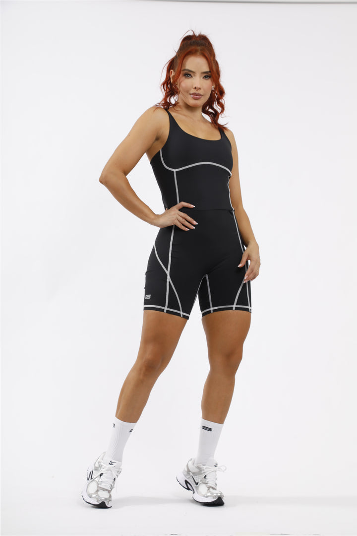 Enterizo Deportivo Mujer Negro - ENT-060 Negro