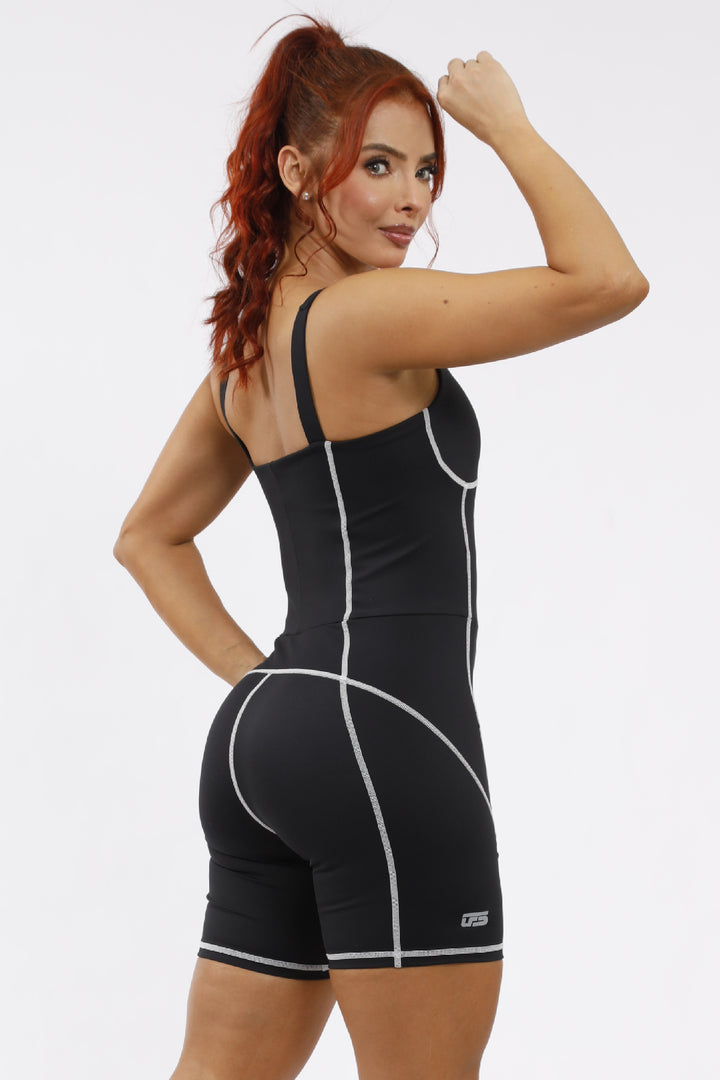 Enterizo Deportivo Mujer Negro - ENT-060 Negro