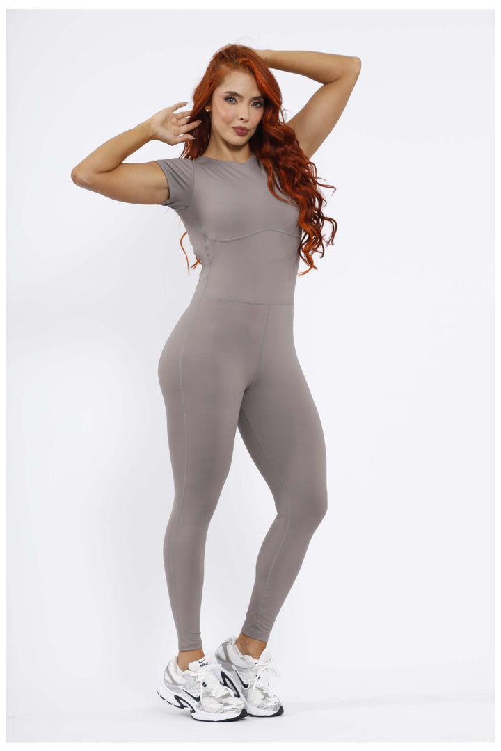 ENTERIZO LARGO DEPORTIVO MUJER GRIS - ENT- 066 GRIS