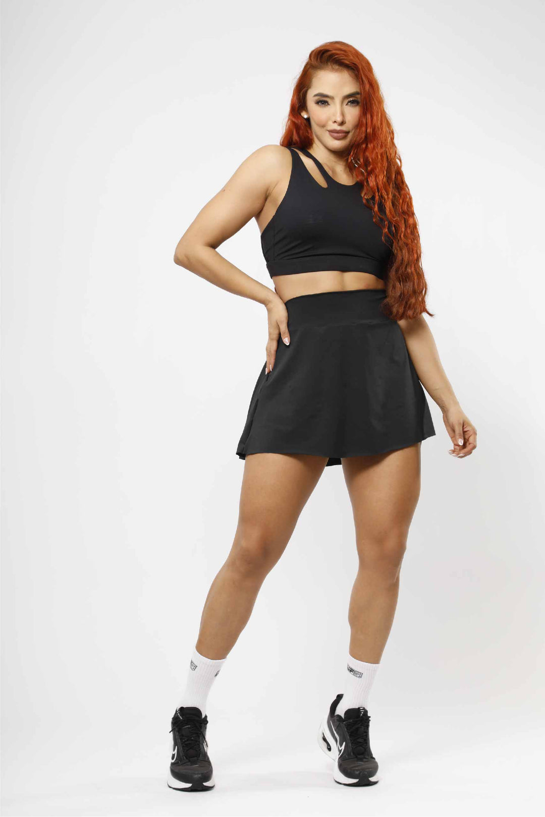 FALDA DEPORTIVA MUJER NEGRO - FD - 004