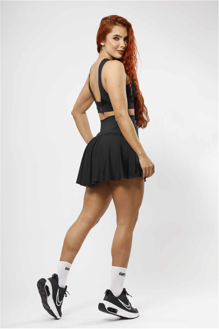 FALDA DEPORTIVA MUJER NEGRO - FD - 004