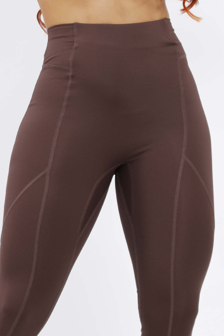LEGGINS DEPORTIVO MUJER CAFÉ -  LD-862 CAFE