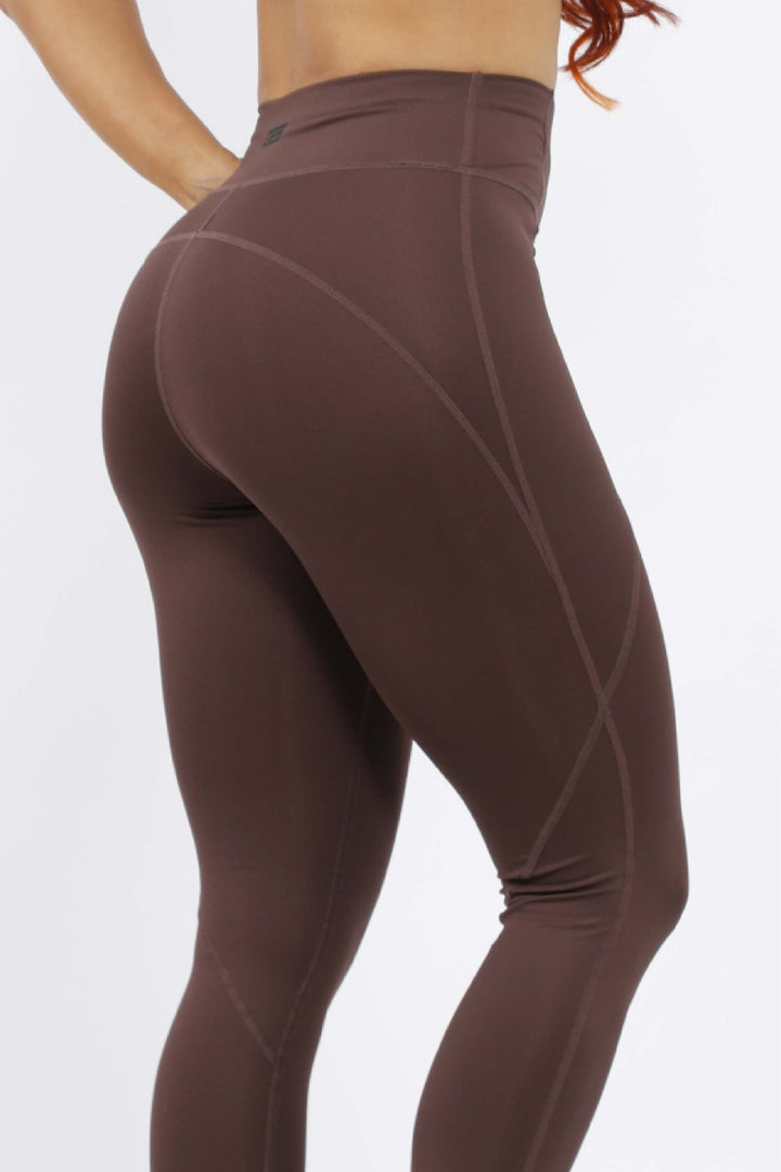 LEGGINS DEPORTIVO MUJER CAFÉ -  LD-862 CAFE