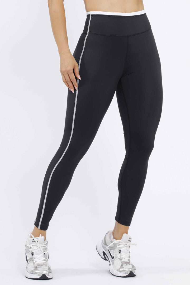 LEGGINS DEPORTIVO MUJER NEGRO LD-886 NEGRO
