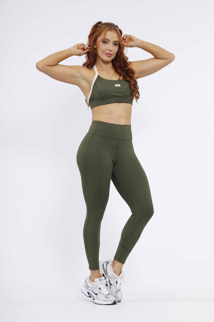 LEGGINS DEPORTIVO MUJER VERDE LD-889 VERDE
