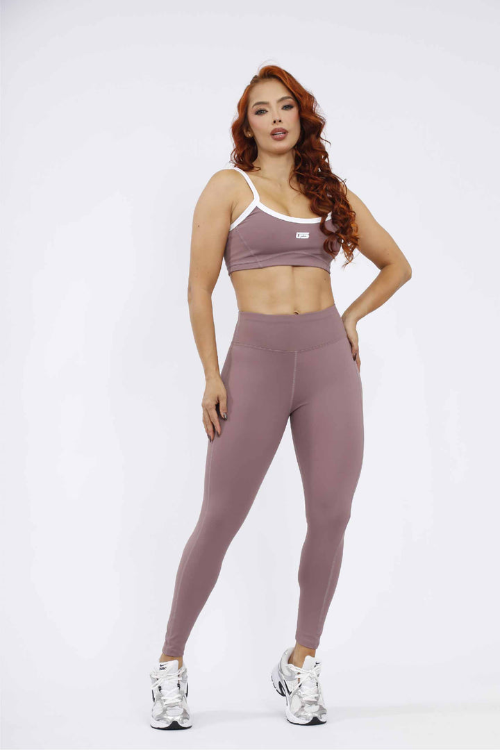 LEGGINS DEPPORTIVO MUJER MORADO CLARO LD-881