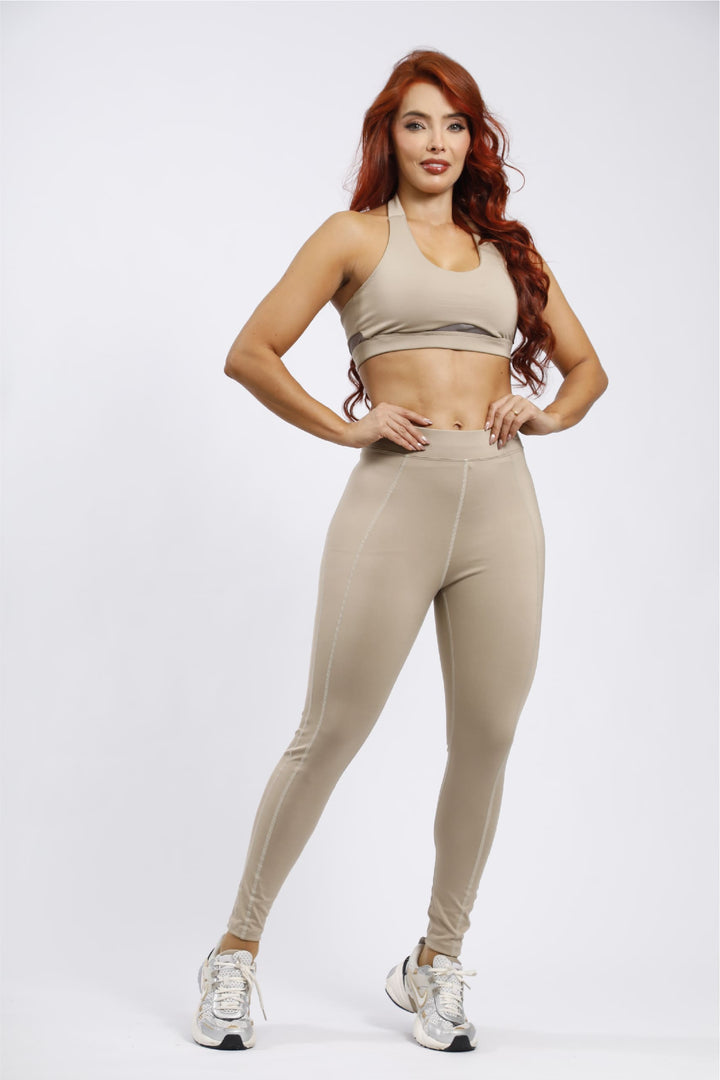 Leggins Deportivo - Beige LD807