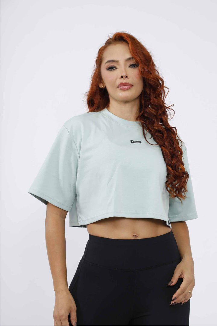 OVERSIZE DEPORTIVA MUJER VERDE CLARO