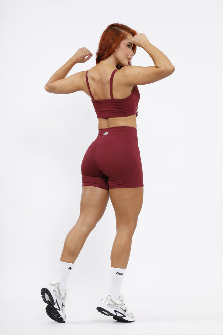 SHORT DEPORTIVO MUJER VINOTINTO - SD-125 VONOTINTO