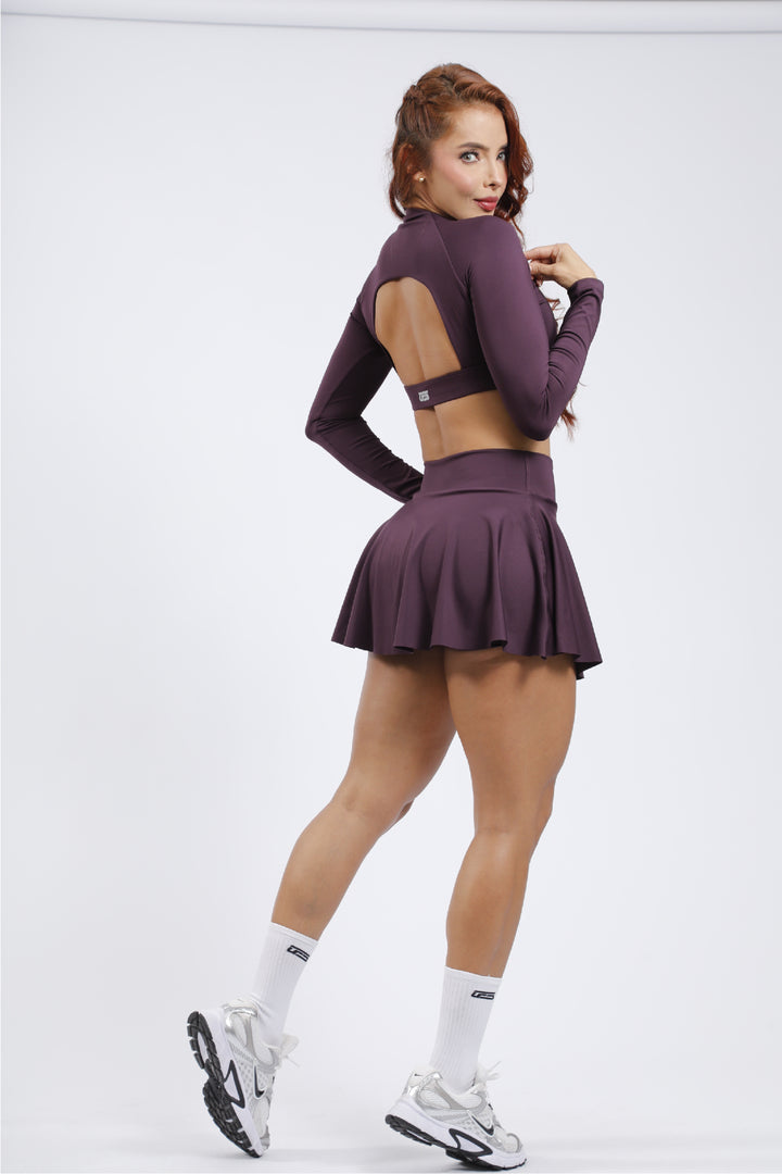 Conjunto de falta y camibuso morado - CB-087M  FD-013M