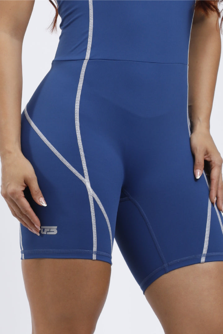 Enterizo corto - azul navi ENT-060A