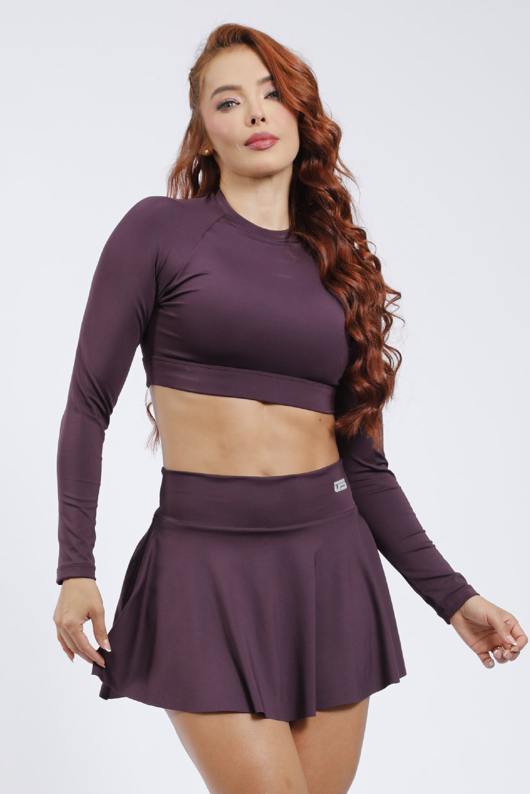 Falda deportiva -morado FD-013M_