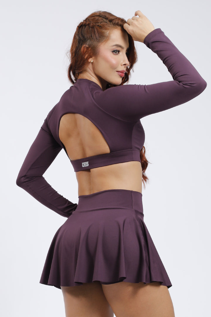 Falda deportiva -morado FD-013M_